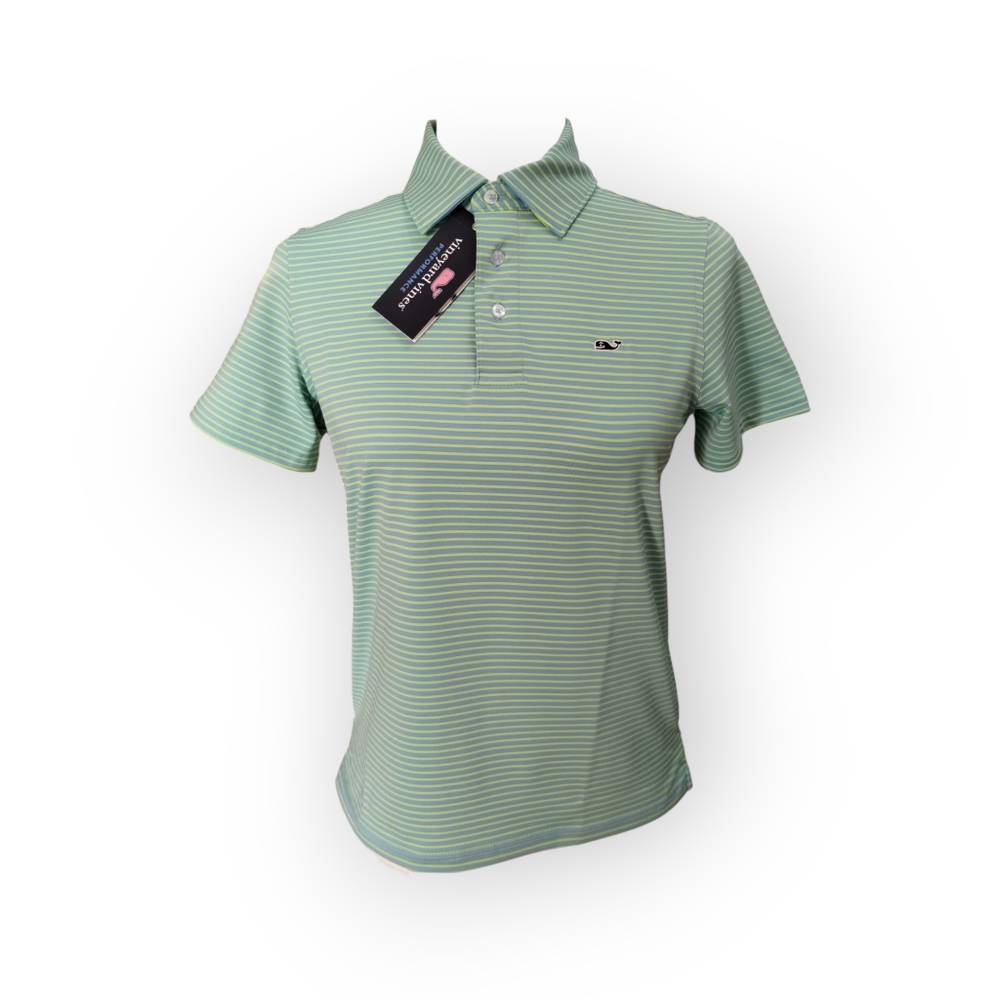 Vineyard Vines On The Go Sankaty Kid's Polo Shirt NWT